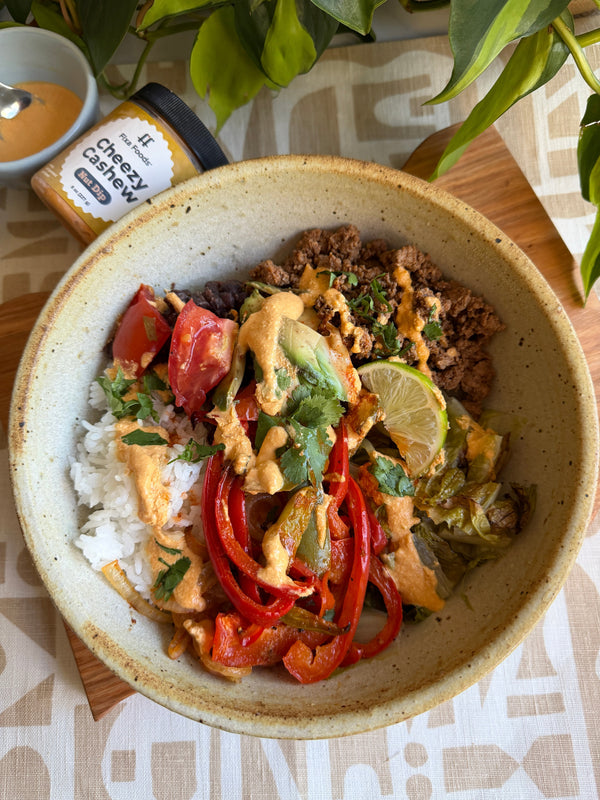 Roasted Salad Bowl with Cheezy Cashew