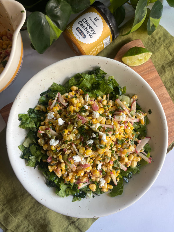 Elote Corn Salad with Cheezy Cashew