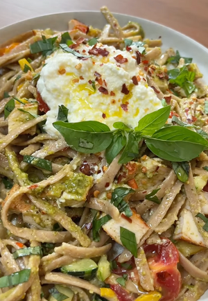 Pistachio Pesto Fettuccine
